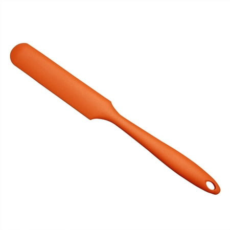 

Integrated Food Grade Silicone Spatula Baking Cooking Mixing Scraper Butter New Cutter Scraper Butter Scraper Cake Decoration (Orange)