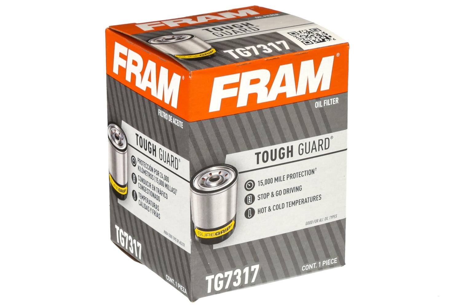 FRAM Tough Guard Oil Filter, TG7317, 15K mile Replacement Filter for Select Honda Vehicles