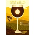 thumbnail image 2 of Art.com Napa Valley, California - Wine Glass and Vineyard Stretched Canvas Print Wall Art by Lantern Press, 12" x 18", 2 of 4