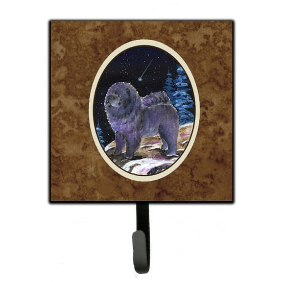 Carolines Treasures SS8456SH4 Starry Night Chow Chow Leash or Key Holder 7Hx4.25W multicolor