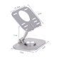 thumbnail image 2 of Soporte plegable para tableta Soporte de aleación de aluminio para iPhone 14 / iPad de 4.7-12 pulgadas Plata Ehuebsd Para estrenar, 2 of 3