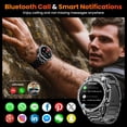 thumbnail image 3 of Reloj inteligente Hwagol Military de 1.52 pulgadas con más de 100 modos deportivos para hombre, 3 of 9