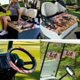 thumbnail image 7 of XYZCANDO Horse USA Flag 4pcs Golf Cart Seat Covers American Flag Golf Cart Steering Wheel Covers 2pcs Golf Cart Flags Steering Wheel Wrap Golf Cart Seat Towel Keep Seats Cool Brown, 7 of 7