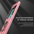 thumbnail image 2 of for Samsung Galaxy Z Flip 7 Case, Luxury Shockproof Armor Magnet 360 Degree Rotating Ring Holder Stand Bracket Protective Anti-Scratch Hard PC Cover for Samsung Galaxy Z Flip 7, Pink, 2 of 10