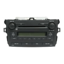 Restored 2009 Toyota Corolla AMFM Radio 6 Disc CD Player MP3 Face A51846 Part 8612002770 (Refurbished)