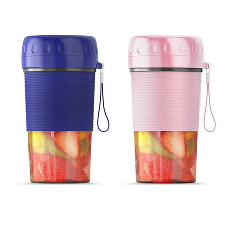 

Mini Shakes Smoothie Blender Personal Cordless Portable Blender for Travel Sports Kitchen Blue