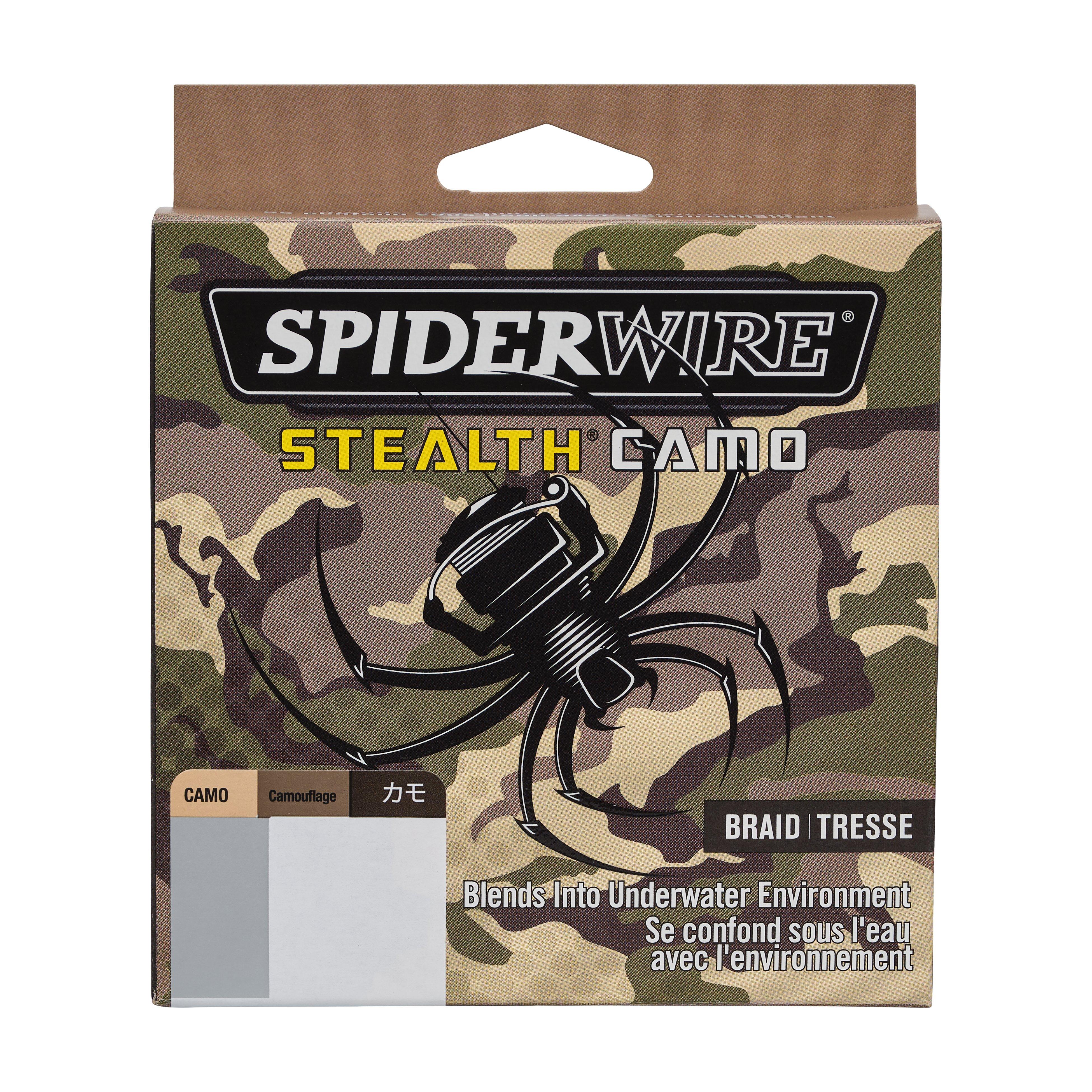 SpiderWire Stealth® Camo Braid™ Fishing Line, Camo, 80 lb Test Strength, 300 yd