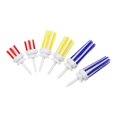thumbnail image 3 of 5 piezas de tees de golf de baja resistencia para apuñalar sin esfuerzo, accesorio con cabezal de cerdas para campo de prácticas, kit de tees de golf para entrenamiento, amarillo, 3 of 3