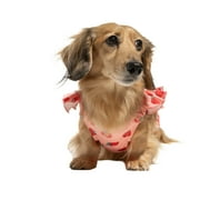 Oodles Summer Strawberries Dog Bikini, Pink, Small