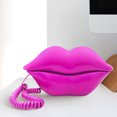 thumbnail image 3 of Corded Lips Telephones L andline Pink Home Telephones Cute Mouth Shape Wired Phone for Home,Office,Shops & Art Decor Cute Real Working Telephone Novelty Gift for Girls, 3 of 4