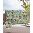 thumbnail image 6 of Pack of 2 Outdoor Pillow Covers, Navy Blue Marble Abstract Geometric Contemporary Art Waterproof Square Throw Pillowcase Cushion Decorative Pillow Covers for Couch Patio Tent, 16x16 in, 6 of 6
