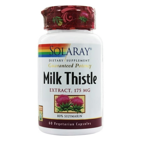 Solaray - Guaranteed Potency Milk Thistle Extract 175 mg. - 60 Vegetarian