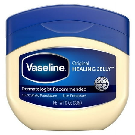 Vaseline Petroleum Jelly Skin Protectant Jar, Original, 13 oz (2 Pack) (Bundle)