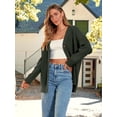 thumbnail image 4 of GHSDFBB Women's Cardigan 2023 Open Front Oversized Button Lightweight Sweaters V Neck Loose Cardigans Knit Outwear, 4 of 7