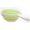 thumbnail image 2 of Compact Silicone Collapsible Mixing Bowl with Helper Handle, 1½-Quart, Green, 2 of 2