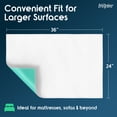 thumbnail image 4 of Inspire Washable and Reusable Incontinence Bed Pads 3 Pack Waterproof Mattress Pad Chux Pads (24"x 36''), 4 of 5