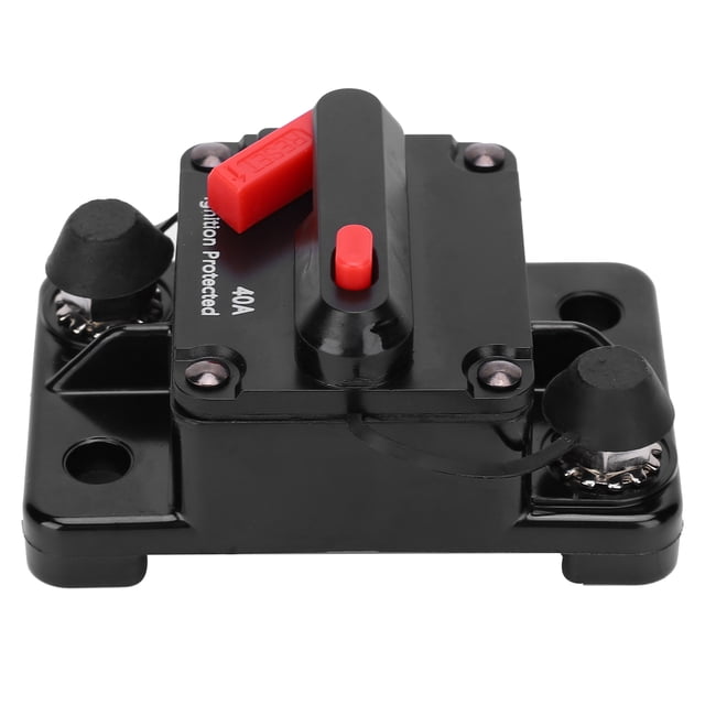 Auto Switch Fuse Holder, Circuit Breaker, DC12-42V Waterproof Fuse Holder Residual Current Protection Manual Recovery DIY For Car Vehicle Truck