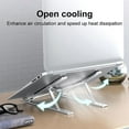 thumbnail image 4 of Foldable Aluminum Laptop Stand Support Base Notebook Stand For MacBook Pro Lapdesk Computer Laptop Holder Cooling Bracket, 4 of 11
