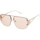thumbnail image 3 of Gafas De Sol De Aviador De Moda Para Mujer Para Hombre Gafas De Sol Con Montura Sin Montura De Metal Retro Lentes De Sol Para Mujer Sj1192-marrón, 3 of 5