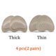thumbnail image 1 of Pegatinas antideslizantes para sandalias de piezas, almohadilla de cuero para el antepié, plantillas para aliviar el dolor, cojín para el dedo del pie, cuidado de los zapatos, 4 unidades, 1 of 4