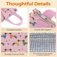 thumbnail image 4 of Colorful Funny Dachshund Insulated Lunch Bag for Women & Adults,Large Portable Soft Cooler Lunch Bag,Thermal Food Storage Tote with Pearl Cotton,8.66L,8.75x5.75x9.5 Inch, 4 of 6
