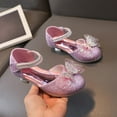 thumbnail image 5 of Girls Sandals Glittler Bow Dress Shoes Princess Crystal High Heels Party Wedding Flower Girls Shoes for Kid Toddler, 5 of 12