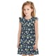 thumbnail image 1 of Fotbe Daisy Floral B Vestido de Dormir para Niñas de 3 a 10 Años, Mangas Cortas, Estilo Princesa, Pijama Camisón con Mangas Voladas-XX-Large, 1 of 6