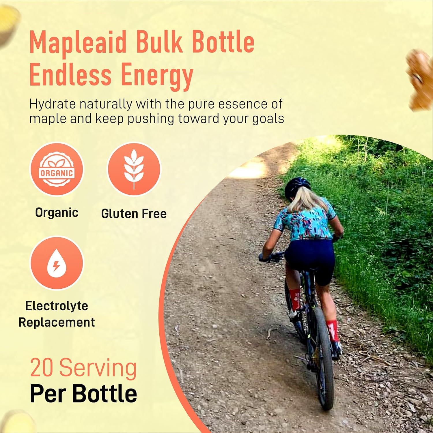 UnTapped Ginger Mapleaid - 20 Servings 16 fl oz Bulk Bottle Maple Syrup, Real Ginger & Sea Salt | Soothing Hydration Electrolytes & Digestive Support Ideal Running Fuel Powered by Pure Vermont Maple