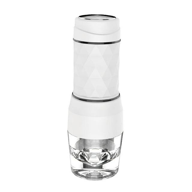 GROWTH TANK 120ML Portable Espresso Making Machine Compatible Capsule & Ground Coffee Manual White