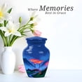 thumbnail image 4 of Mountain Little Cremation Urns For Adult Ashes Female - Blue Urn For Human Ashes For Male And Female - Small Keepsake Urns For Adult Man - Miniature Urn For Mother & Father 3 Inch, 4 of 7