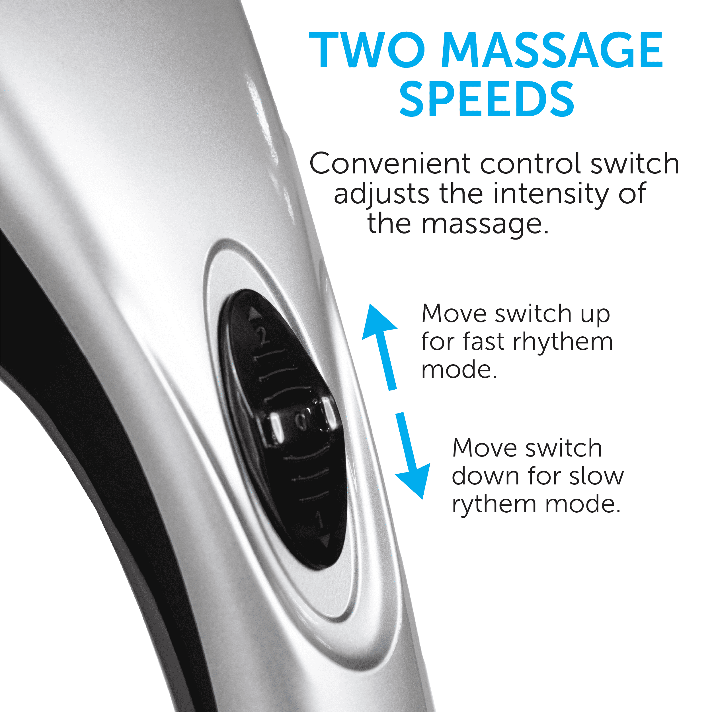 Daiwa Felicity Electric Handheld Massager Tapping Pro with Heat for Back, Neck & Shoulders - Deep Tissue. FSA/HSA Eligible
