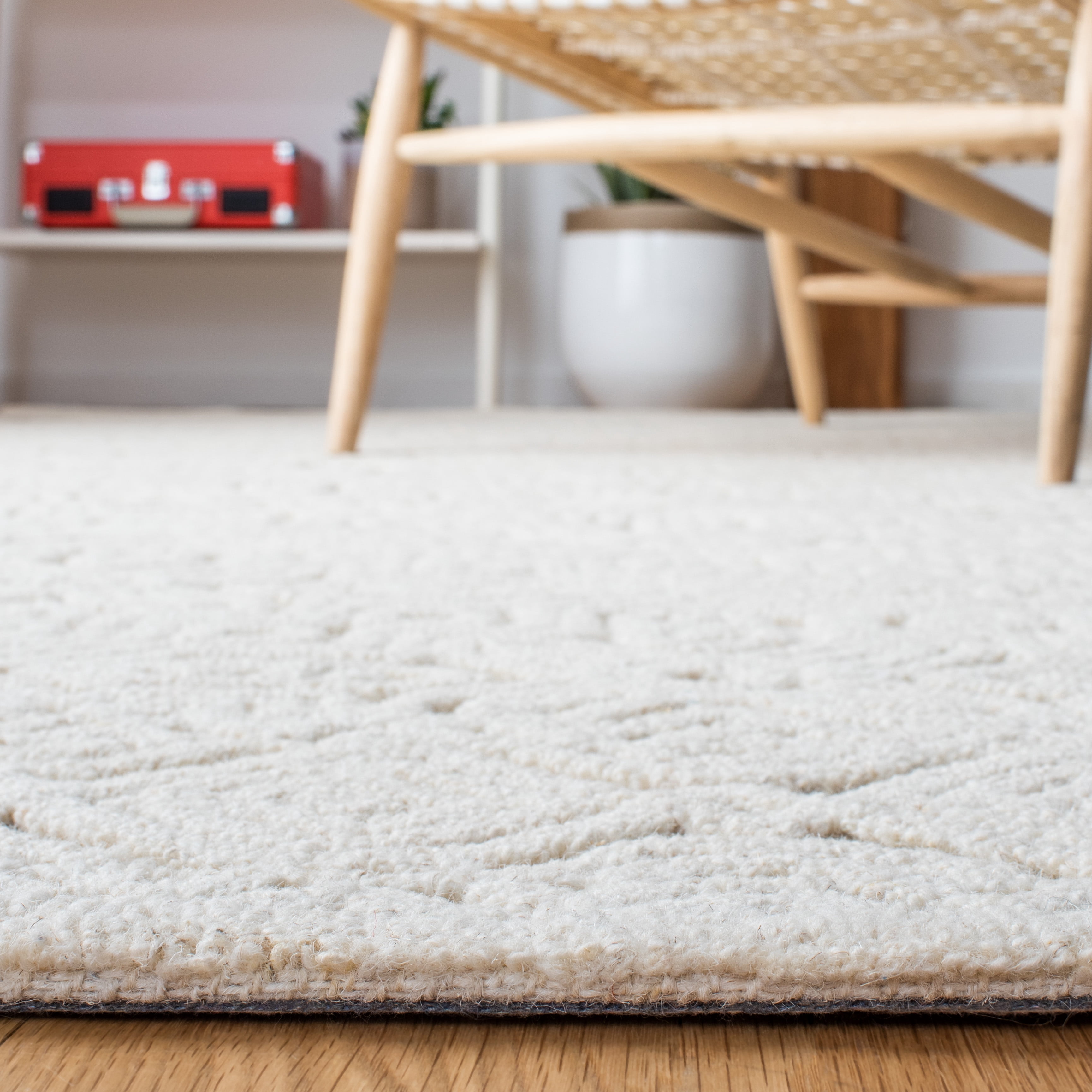 SAFAVIEH Textural Dinah Geometric Area Rug, Ivory, 9' x 12'