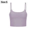 thumbnail image 2 of Gray Yoga Tank Top Women's Chest Cushion Sexy Slim Strap Back Gather Gym Sports Tank Top-s, 2 of 5
