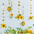 thumbnail image 5 of Cheerland Sunflower Garlands 12-Pack, Sun Flower Streamer Backdrop, 5 of 6