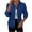 Blue, variant on Women's Quilted Zip Up Sweatshirt Crew Neck Long Sleeve Blouse Casual Athletic Tunic Tops