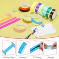 thumbnail image 3 of Uxcell Paper Wristbands for Events Neon Party Wrist Bands Colored Waterproof Concert Identification Wristbands Fluorescent Blue, 3 of 7