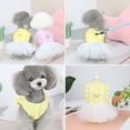 thumbnail image 4 of Unique Sunshine Denim Dog Dress - Elegant Non-Sticky Hair Pet Clothing for Pomeranians - Perfect for Summer, 4 of 8