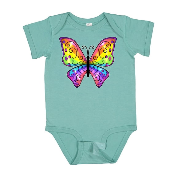 Inktastic Butterfly with Rainbow Wings Boys or Girls Baby Bodysuit