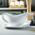 thumbnail image 6 of R Ceramic Gravy Boat And Tray For Salad Dressings Milk Broth Creamer Micro, 6 of 9