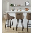 thumbnail image 4 of LumiSource Hannah 30" Fixed-Height Barstool - Set of 2, 4 of 10