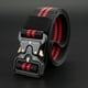 thumbnail image 1 of Cinturón táctico militar para hombres, correa de nailon, hebilla de liberación rápida, resistente para regalo del Día del Padre, negro-rojo, 49,2" WD.WDQZL electrónico, 1 of 4