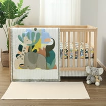 The Peanutshell 3 Piece Safari Puzzle Baby Crib Bedding Set Boy, Baby Boy Nursery Decor, Crib Comforter Set, Accessories Boy, Modern Neutral Jungle