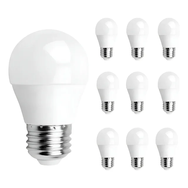 Lampara Foco Led Ahorrador G45 E27 10w 10pcs Aigostar Blanco Frío