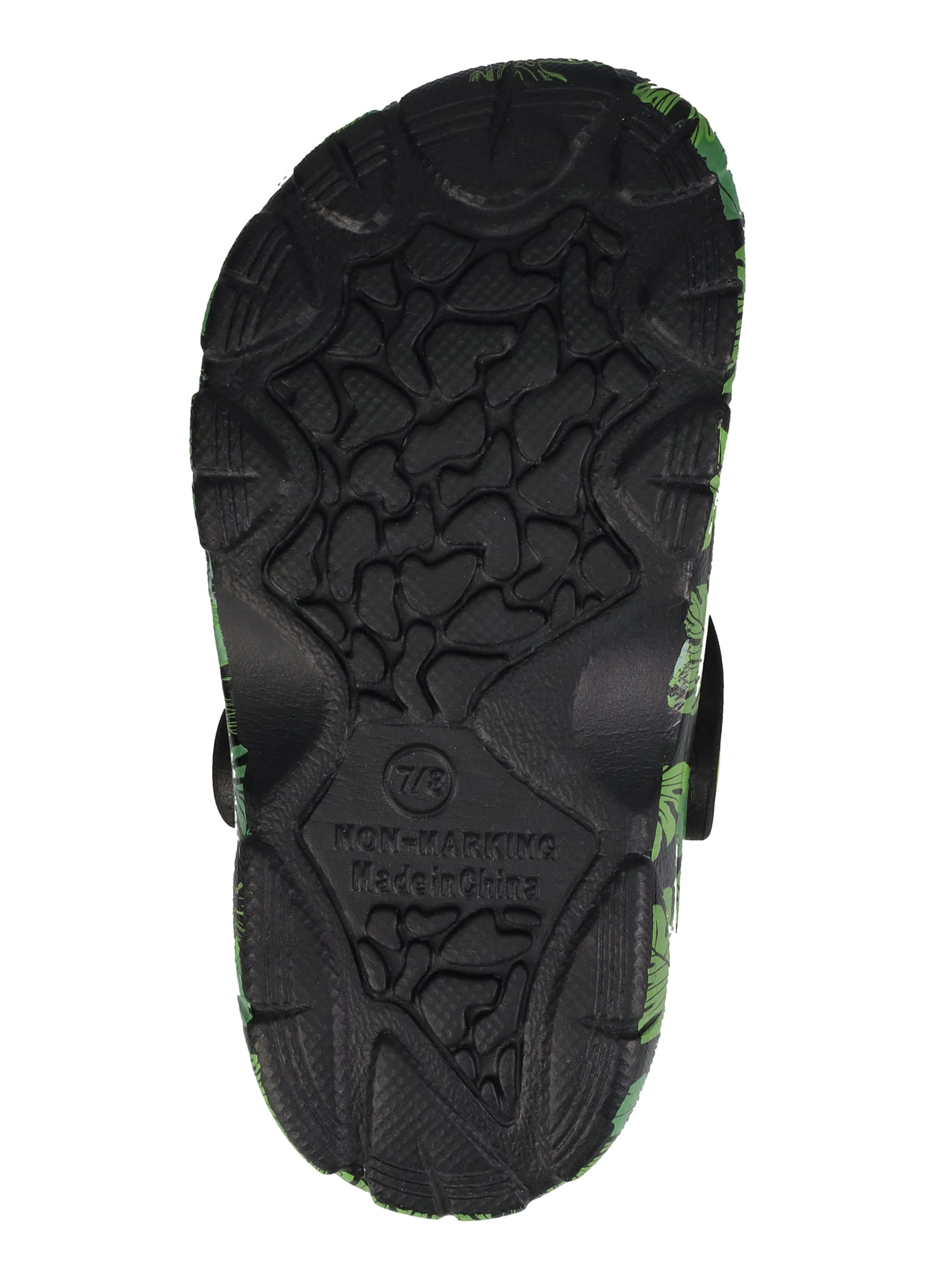 Jurassic World Toddler Boys Casual Black Clogs with Back Strap