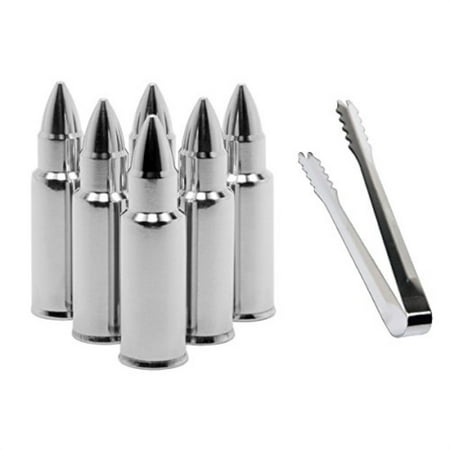 Mochiglory Stainless Steel Bullet Shaped Whiskey Stone Ice Cubes Wine Chilling Cooler Bar