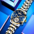 thumbnail image 3 of Reloj de Negocios para Hombre, Reloj de Pulsera de Cuarzo Multifuncional con Correa de Acero Inoxidable, Reloj de Vestir Casual Impermeable, 3 of 5