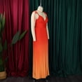 thumbnail image 5 of AURA Gradient Backless Strappy Maxi Dress High Waist V Neck Summer 2025 Sleeveless A Line Evening Dress, 5 of 10