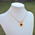 thumbnail image 2 of Aofa Cute Sunflower Leaf Branch Pendant Women Clavicle Necklace Jewelry Birthday Gift, 2 of 6