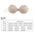 thumbnail image 2 of Push Up Bra Backless Adhesive Invisible Strapless Sticky Bra For Backless Dresses With Support, 2 of 5