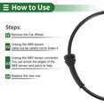 thumbnail image 7 of Unique Bargains ABS Wheel Speed Sensor ABS Sensor Anti-lock Braking System Sensor for Nissan X-Trail T30 2004-2007 No.47901EQ010 Rear Left, 7 of 7